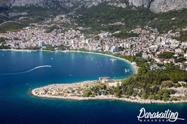 Makarska parasailing location